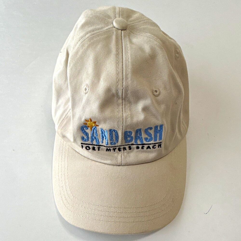 Imperial Fort Myers Beach Sand Bash Beige Adjustable Baseball Cap One Size